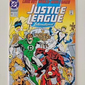 JUSTICE LEAGUE International #51 Jun 1993 DC Comics Look Out World! VF/NM